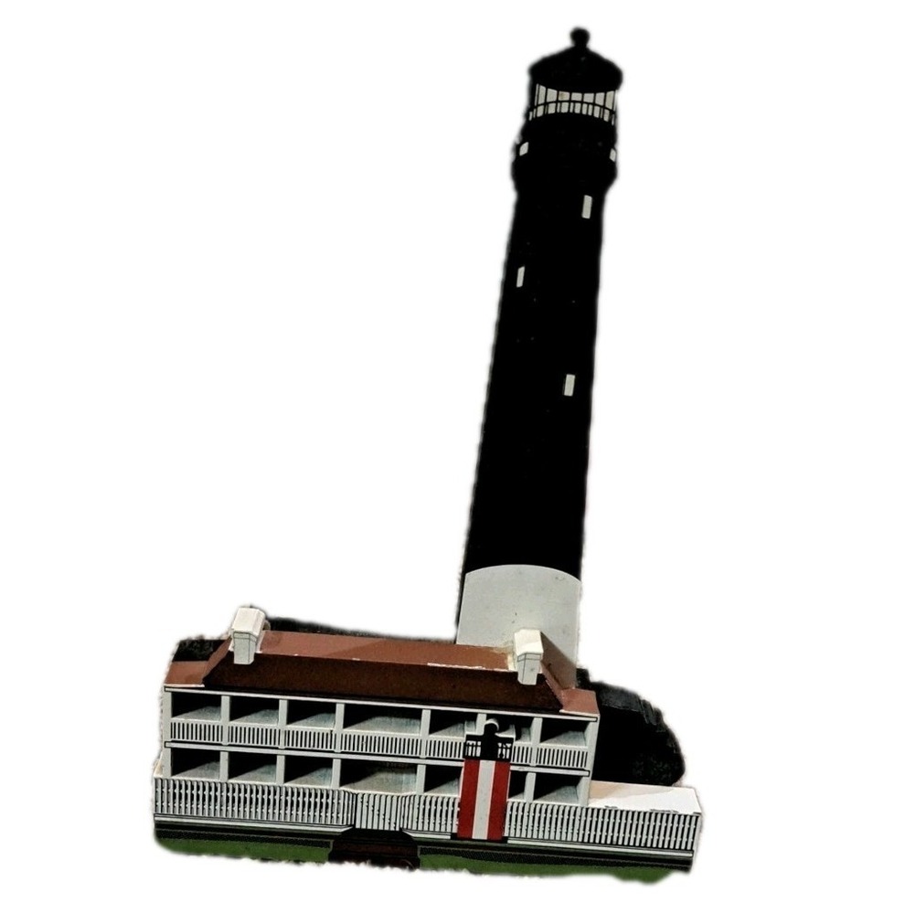 Vtg PENSACOLA LIGHTHOUSE PENSACOLA FLORIDA Sheila's House 1998 Wood Shelf Sitter - Picture 3 of 3